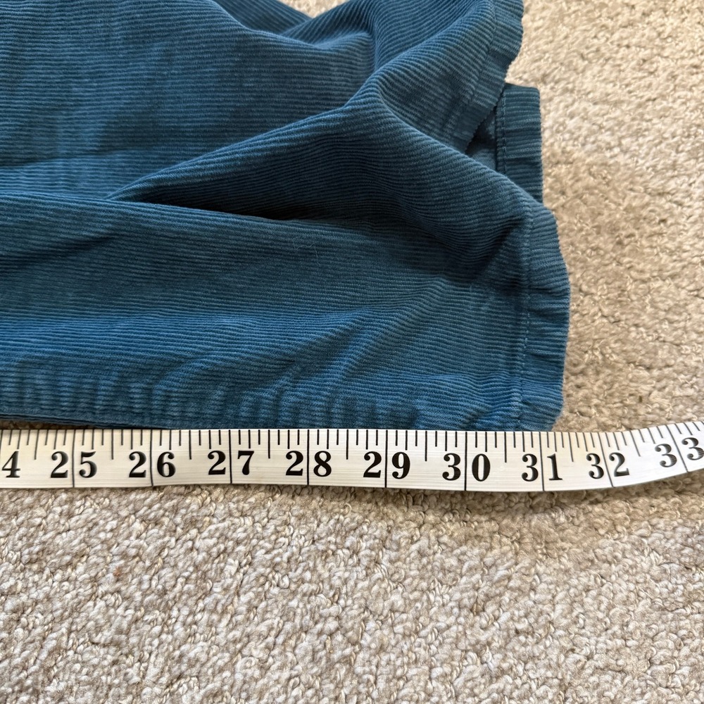 Current Elliott Painter Teal Blue Corduroy Carpenter Wide Leg Pants 30 Utility - Picture 8 of 12